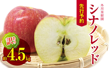 【2026年先行予約】訳あり シナノレッド 約 4.5kg ｜ 外川果樹園 リンゴ りんご 林檎 果物 フルーツ 果実 果汁 シナノレッド しなのれっど わけあり 訳アリ 長野県 松川村