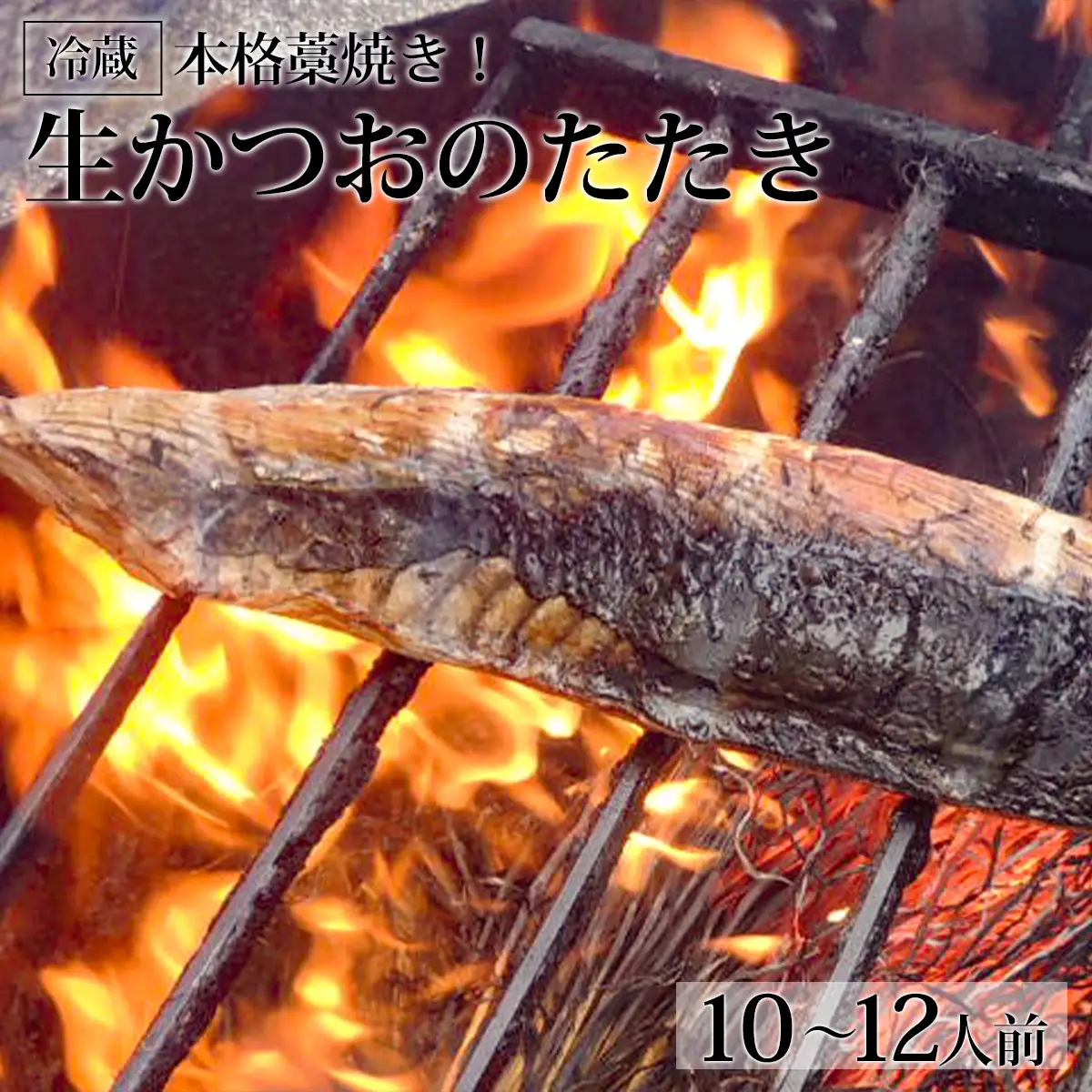 本格藁焼き！生かつおのたたき（10～12人前）冷蔵