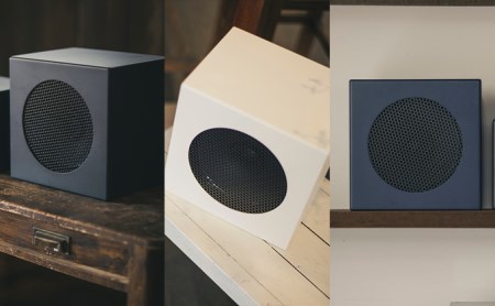 LATEM BASE キューブ型スピーカー 「LBK-V230」 雑貨 日用品 インテリア 小物 BGM 置き物 置き型 店頭 お店 自宅 リビング 寝室  サテンブラック