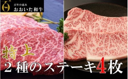 おおいた和牛堪能2種のステーキ食べ比べセット「ロース＆ヒレ」計700g_1972R