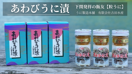 粒うに あわび 鮑 瓶うに55g3本 ED