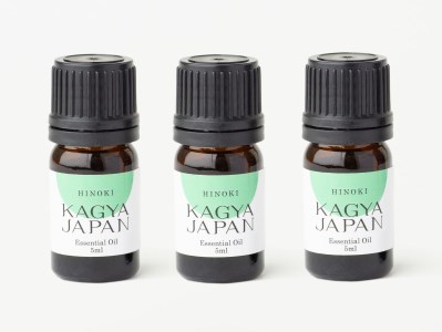 36-1 KAGYA JAPAN　エッセンシャルオイル【HINOKI】（5ml×3本セット）