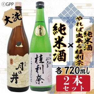 日本酒 ガルパン 720ml 2本 セット 純米酒 月の井 コラボ 大洗 地酒 ガールズ＆パンツァー 桂利奈_AW057