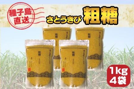 種子島 産 さとうきび 粗糖 西田農産 4kg　NFN415 【325pt】