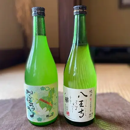 浪乃音83(純米酒【八王寺】、和のリキュール【浪乃音かぼスッキリ】のセット) 日本酒
