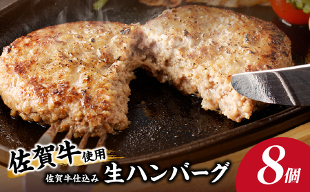 佐賀牛仕込みハンバーグ 8個 ／ ハンバーグ【A164】