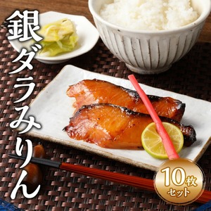銀ダラみりん 10枚セット_銀だら みりん漬け セット 40g × 10枚 計400g 小分け 切り身 鮮度抜群 新鮮 美味しい 魚 焼き魚 おかず ごはんのお供 お弁当 おつまみ 酒の肴 漬け魚 冷凍 お取り寄せ お取り寄せグルメ 福岡県 久留米市 送料無料 〔Cs322〕