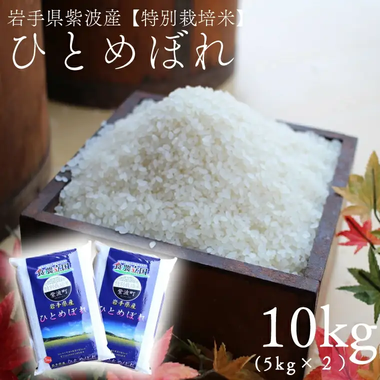 【7営業日以内発送】【精米】令和7年産 ひとめぼれ 特別栽培米 10kg 白米 AD051