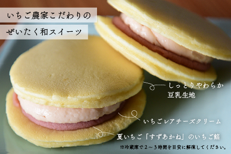 浦河産の夏いちごを使用した｢いちご餡どらやき｣6個入[13-1115]