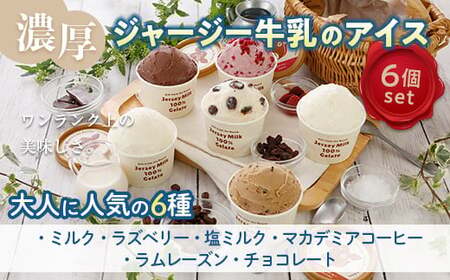 【ジャージー牛乳使用】まきばのジャージーアイス人気の大人セット6個入り F21C-034