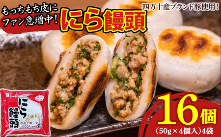 もっちもち皮にファン急増中！にら饅頭セット (計16個) ／Qak-A27 まんじゅう 国産 特産品
