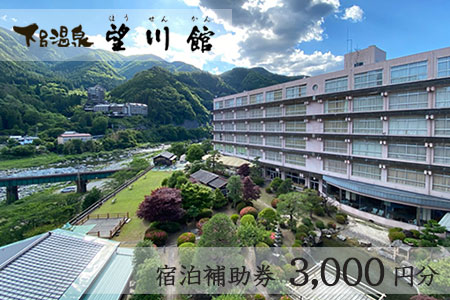 【お子様連れに優しい宿】下呂温泉 【望川館】宿泊補助券(3,000円分）【a006-2】