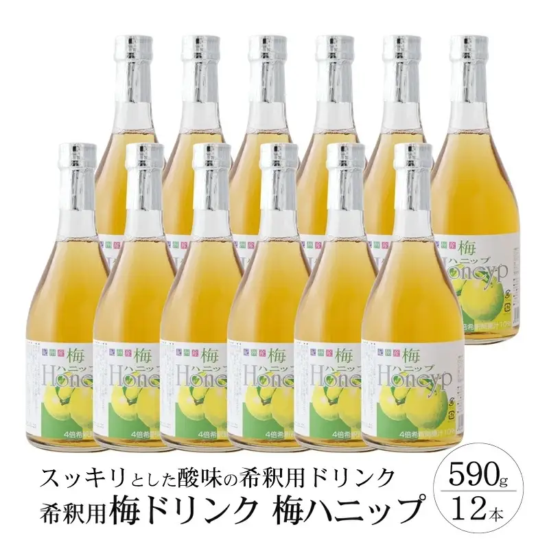 希釈用梅ドリンク 梅ハニップ 12本セット【prm014B】