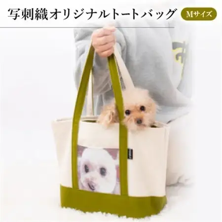 写刺織オリジナルトートバッグ　Mサイズ_旅行券・チケット   _【1306103】