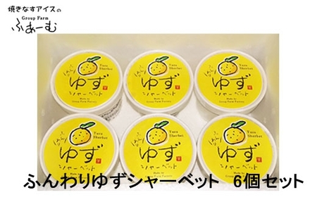 ふんわり ゆずシャーベット 6個セット 柚子 アイス 土佐 【グレイジア株式会社】 [ATAC375-06]