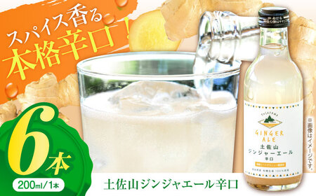 【最速発送】土佐山ジンジャエール辛口M(200ml) 6本入り 【一般財団法人夢産地とさやま開発公社】 [ATBH006]　スピード 最短 最速 発送