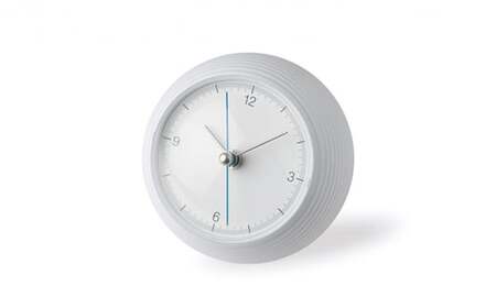 earth clock / ホワイト（TIL16-10 WH）レムノス Lemnos 時計 工芸品 装飾品 民芸品 伝統技術 インテリア 五十嵐威暢 球体 地球 美しい おしゃれ  FAD-0872