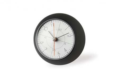 earth clock less / ブラック（TIL19-09 BK）レムノス Lemnos 時計 工芸品 装飾品 民芸品 伝統技術 インテリア 五十嵐威暢 球体 地球 美しい おしゃれ  FAD-0873