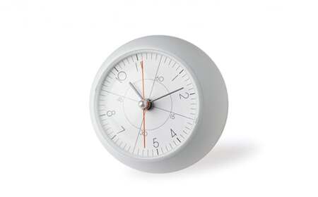 earth clock less / ホワイト（TIL19-09 WH）レムノス Lemnos 時計 工芸品 装飾品 民芸品 伝統技術 インテリア 五十嵐威暢 球体 地球 美しい おしゃれ  FAD-0874