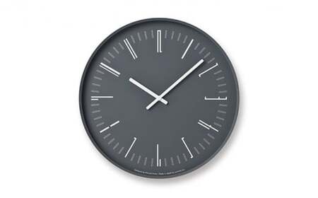 Draw wall clock / ブラック（KK18-13 BK）レムノス Lemnos 時計 工芸品 装飾品 民芸品 伝統技術 インテリア 壁掛け時計 ガラス おしゃれ アクセント  FAD-0876