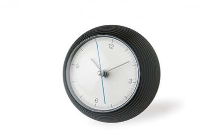 earth clock / ブラック（TIL16-10 BK）レムノス Lemnos 時計 工芸品 装飾品 民芸品 伝統技術 インテリア 五十嵐威暢 球体 地球 美しい おしゃれ  FAD-0871
