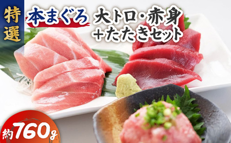 特選本まぐろ大トロ赤身＋たたきセット M006-007 冷凍 マグロ