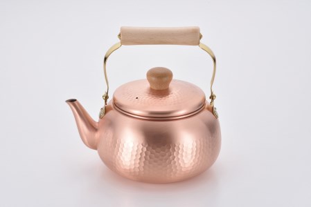 CS-019 千歳 純銅木柄丸型ケトル2.4L