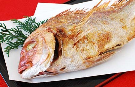 （冷蔵）真鯛 塩焼き 約1～1.2kg 真鯛
