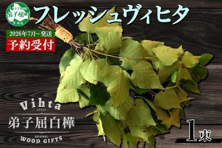 2026年 7月以降順次発送 1510. フレッシュ 白樺 ヴィヒタ 1束 北海道 白樺 ヴィヒタ アロマ ウィスク インテリア サウナグッズ サウナ テントサウナ 北海道 弟子屈町 10000円