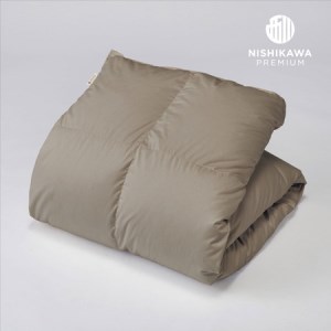 【 nishikawa / 西川 】 羽毛ふとん /ポーリッシュホワイトグースダウン90％ / シングル / 配色 グレー 【P266W】 羽毛布団 ふとん | 西川