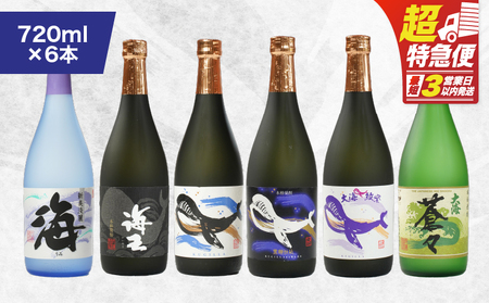 【 超特急便 】1794 海の蔵「 大海酒造 」の 飲み比べ セット！A-1（ 合計6本 ） KN043-002-01 酒 スピード配送 最短 すぐ届く お急ぎ