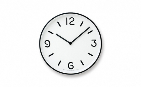 MONO Clock / ホワイト（LC10-20A WH） 工芸品 装飾品 民芸品 時計 壁掛け時計 伝統技術 インテリア おしゃれ 奈良雄一 シンプル モダン  FAD-0902