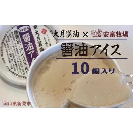 大月醤油の醤油アイス 10個入り