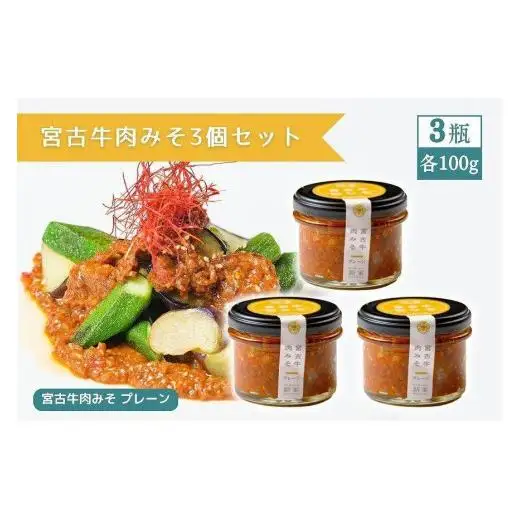 宮古牛肉みそ3個セット