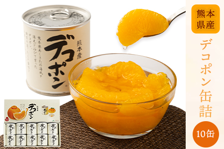 デコポン缶詰 10缶 果物 フルーツ 柑橘 缶詰 デコポン