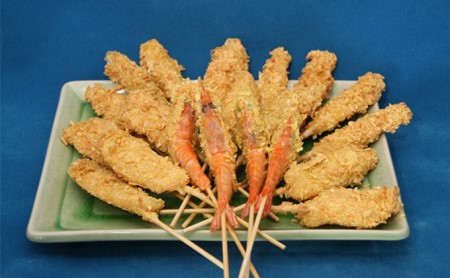 瀬戸内海産 海の幸 串揚げ（湯葉衣） 魚介類 魚貝類 加工食品 
