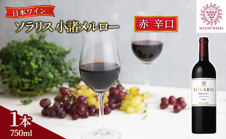 父の日 ワイン 信州ワイン 赤 ソラリス 小諸 メルロー 750ml×1本 ワイン 赤ワイン マンズワイン 酒 お酒 洋酒 果実酒 ぶどう酒 長野 長野県小諸市