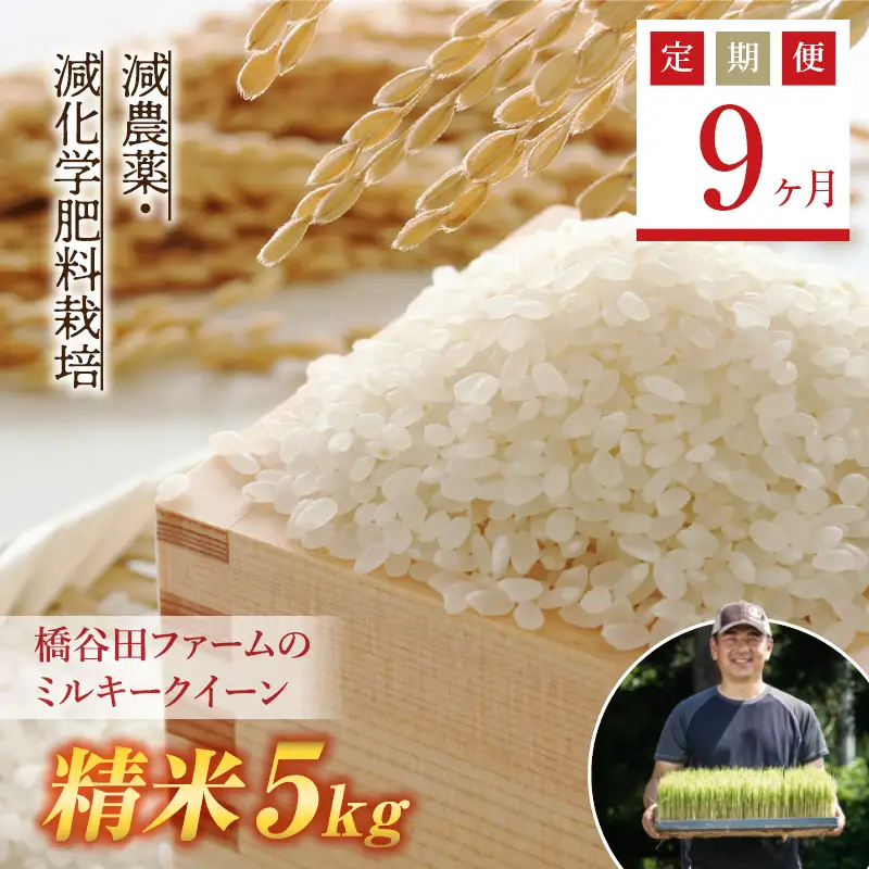 《定期便9ヶ月》【先行予約】令和8年産米 減農薬・減化学肥料栽培 西会津産米 ミルキークイーン 精米 5kg 米 お米 おこめ ご飯 ごはん 福島県 西会津町 F4D-2250