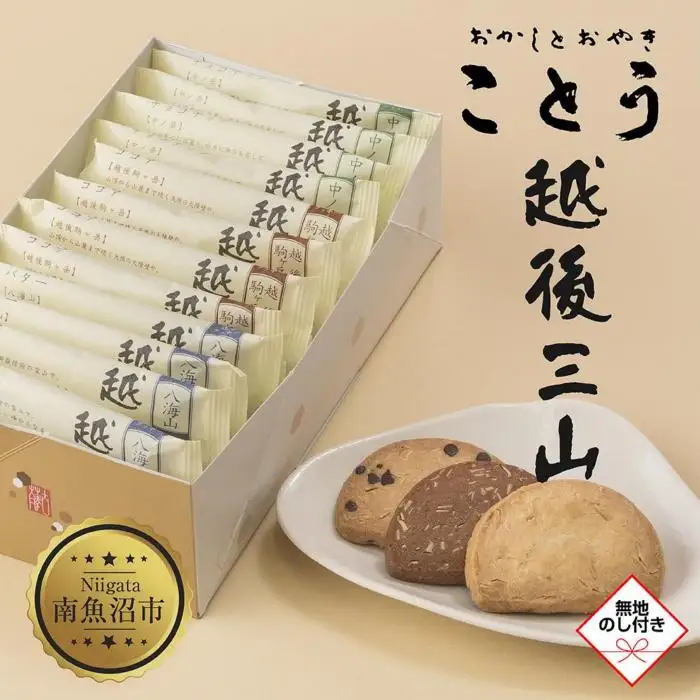無地熨斗 越後三山 山のクッキー 各4枚 計12個 クッキー チョコチップ ココア 和菓子 洋菓子 お菓子 菓子 焼き菓子 セット 菓子詰合せ 詰め合わせ スイーツ ギフト おかしとおやき ことう 新潟県 南魚沼市