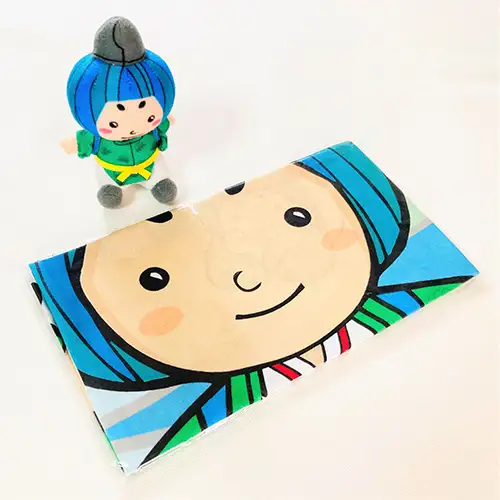 みづまろくん「ミニぬいぐるみ＋手ぬぐい」 ／ ご当地キャラクター ご当地 キャラ マスコットキャラクター マスコット ゆるキャラ キャラクターグッズ オリジナル 応援 地域応援 かわいい 可愛い 癒し 癒やし みづまろくん 大阪府 No.105