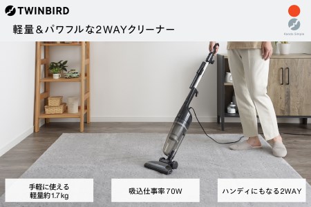 サイクロンスティック型クリーナー(TC-E123JBK) 