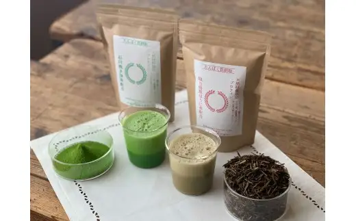 滋賀県産【お茶屋がつくる 抹茶プロテイン+お茶屋がつくる ほうじ茶プロテイン】900g×2（約2ヵ月分）シェイカー付