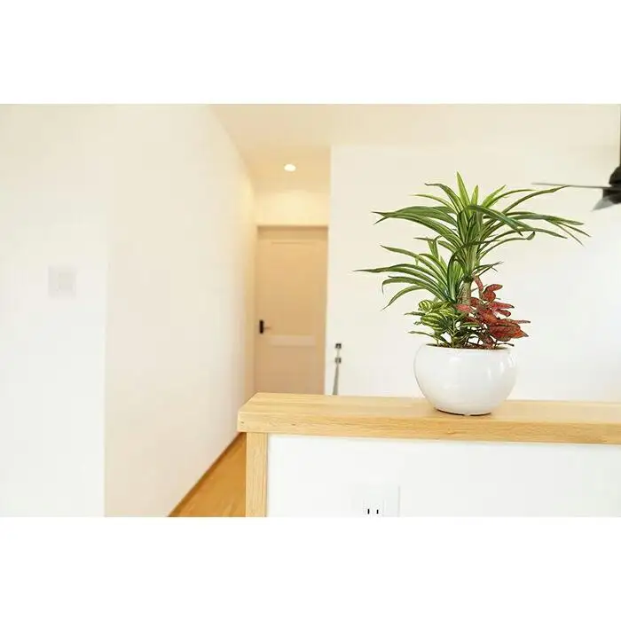 人工観葉植物　ユッカ寄せ植えジャングルポット