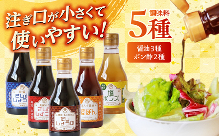 調味料 卓上調味料セット(ちょい出しボトル) 島根県松江市/株式会社北國[ALCI001] 調味料 調味料