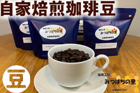 10-28　自家焙煎 珈琲豆 100g×4種類　豆 ｜ 厳選 コーヒー ブラジル コロンビア グアテマラ エチオピア