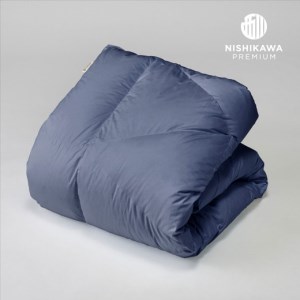 【 nishikawa / 西川 】 羽毛ふとん / ポーリッシュホワイトグースダウン95％ / シングル / 配色 ブルー 【P269W】 羽毛布団 ふとん
