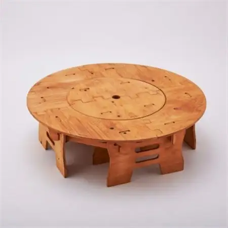 THE BARA +BARA Roundテーブルセット カラー:メープル_雑貨・日用品 アウトドア用品 スポーツ・アウトドア用品 _【1325681】