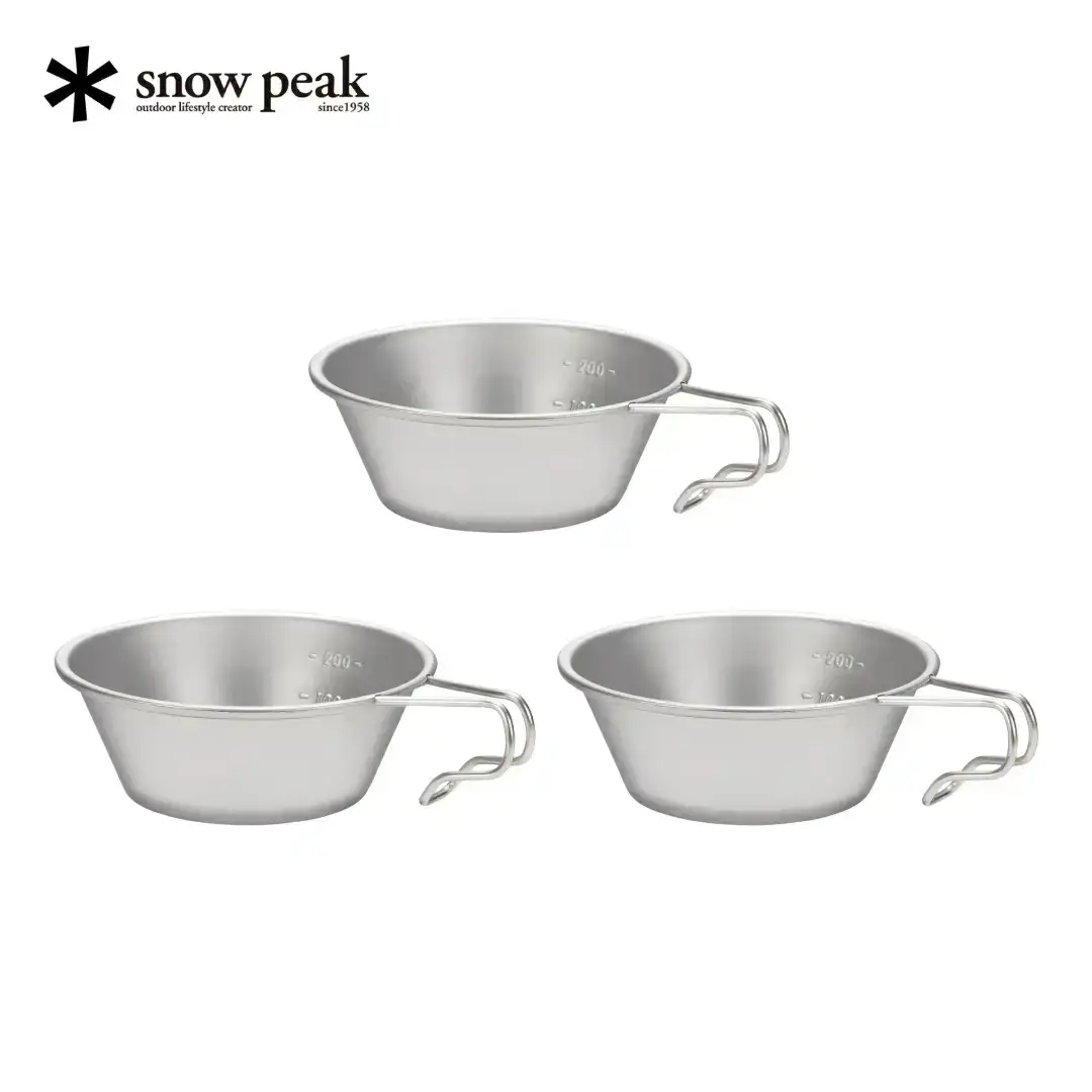 スノーピーク ステンレス シェラカップ 3個セット Snow Peak 