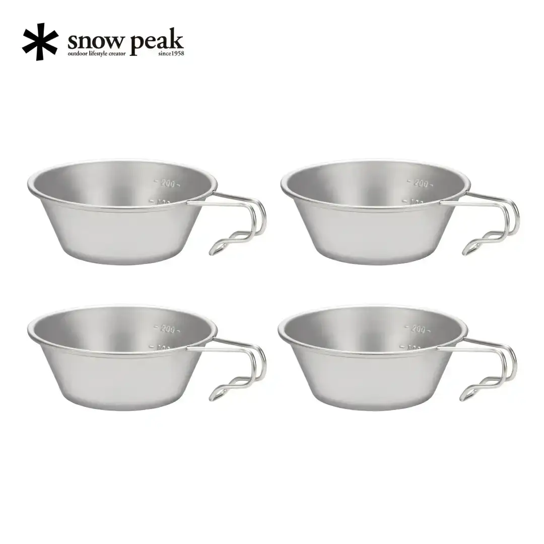 スノーピーク ステンレス シェラカップ 4個セット Snow Peak 