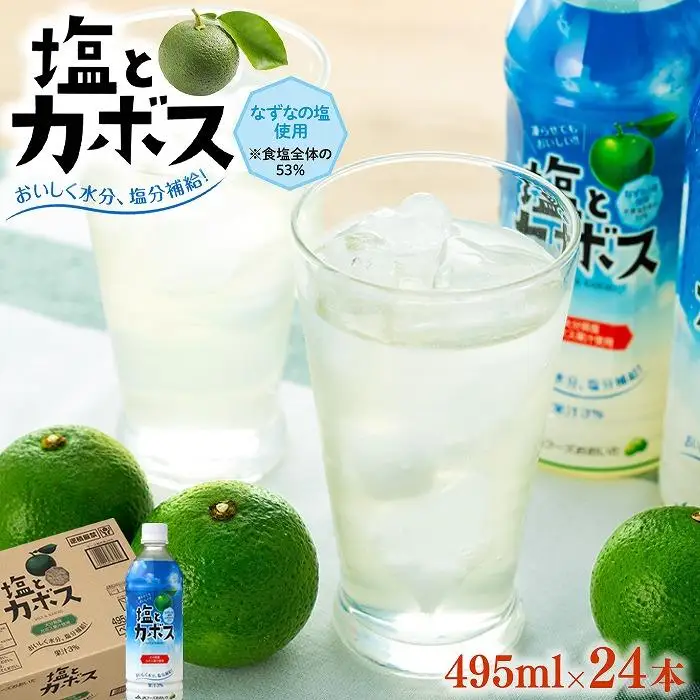 塩とカボス　495ml×24本